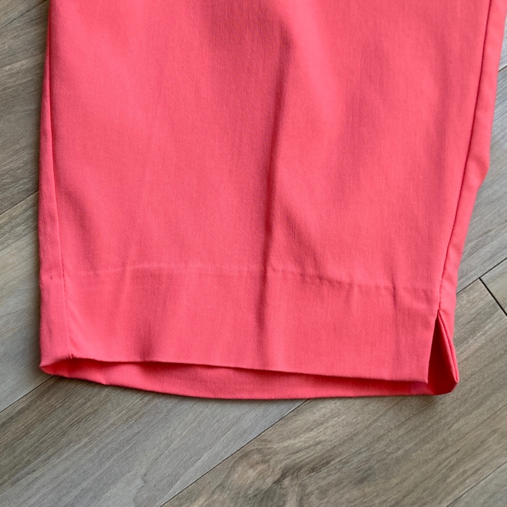 Zac & Rachel Mid-Rise Wide Crop Pant with stretch sugar coral 24W - Picture 9 of 17